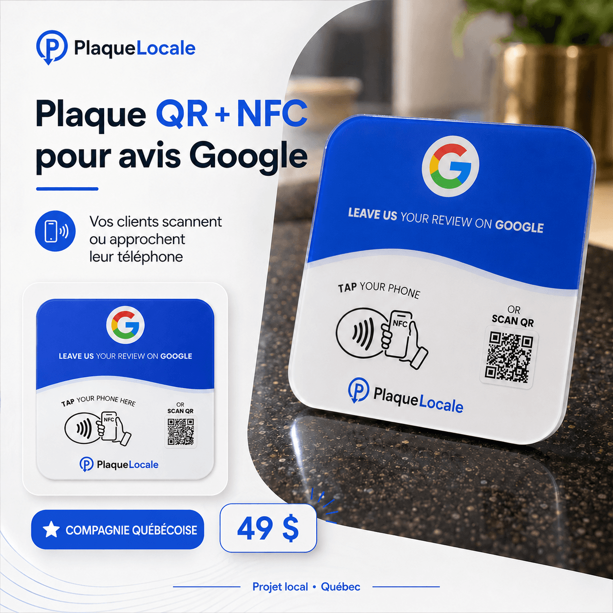 Plaque Google 2D